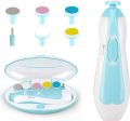 6 in 1 Baby Nail Trimmer Portable Electric Baby Manicure Pedicure Nail Clippers Infant Newborn Baby Nail Cutter with LED Light Suitable for Newborns, Adults or Toddlers. 