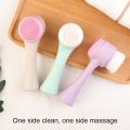 All-New Eco Friendly Biodegradable Korean Facial Cleansing Brush With Silicone Massage Brushes For Deep Cleaning. 