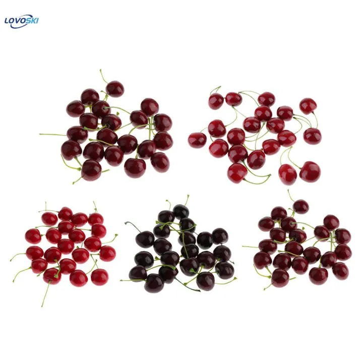 Simulation%20Fruit%20Cherry%20Artificial%20Fruit%20Cherries%20Hand%20Made%20Fruit%20Decorations%2020%20-%20Image%202