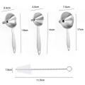 Premium Quailty Stainless Steel Funnel for Perfume Making & Refill – Set of 3: kitchen use / Perfume Making. 