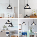 Triangle / Square Cube Shaped Hanging Light , Ceiling Light , Ceiling Lamp, Pendant Lamp, Pendant Light For Home, Office, TV Lounge, Bed Room, Led Light, Led Bulb, Filament Bulb (BULB NOT INCLUDED). 