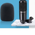 1PC AT2020 Mic Windscreen Cover,Windproof Foam Pop Filter for Audio Technica ATR2500 AT2035 AT2050 AT4040 Microphone Windshield. 