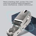 8Pcs Tool-Free Shielded RJ45 Cat 7 Termination Plug Cat7 Plug / Cat7 Connector Connectors Modular 23/24AWG-Black. 
