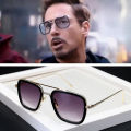 Hero Expedition Iron Man Tony Stark Spider-Man with the same glasses men's sunglasses myopia sunglasses discoloration. 