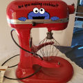 Solitary waves Cookie Monster Are you making cookies? Vinyl Sticker For For KitchenAid Mixer Decor Funny Peekaboo Monster Decals. 