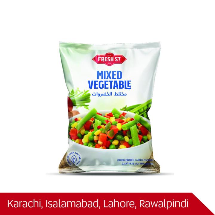 Fresh St frozen Mix Vegetable 450gm