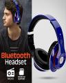 Wireless Bluetooth Headphones - Blue. 
