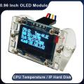 Raspberry Pi 4 0.96 inch OLED I2C 4-pin LCD Screen Module Displays CPU Temperature IP Hard Disk Information for Arduino STM32. 