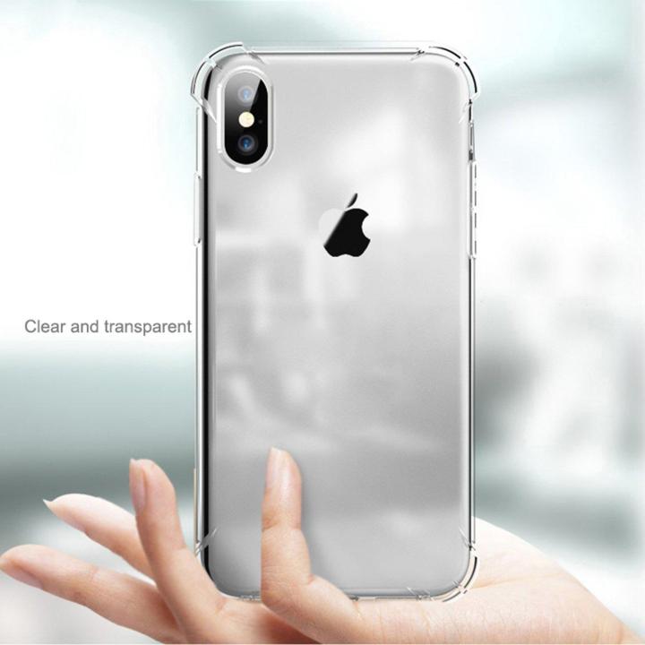 For%20iPhone%20X%20/XS%20Airbag%20Case%20Clear%20Acrylic%20Shockproof%20Transparent%20Silicone%20TPU%20Back%20Case%20-%20Image%204