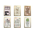 6 PCS 4x6" Minimalist Modern Customized Frames Photo Wall Decoration Photo Frame Wall Art Hanging Home Decoration Picture Gallery for Living Room Study Room, Perfect Wall Hangings, Best gift for Kitchen, Dining Room. 