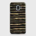 Samsung Grand Prime Pro Cover - SkinLee HQ Hard Case - Golden Black Strips - SKINLEE-474-1-226-139. 