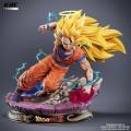 Goku SSJ3 Action Figure Statue Hand Painted Custom Made. 