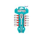 TOTAL 12Pcs High Quality CrV 1/4 Socket Set(5-14mm) THT14114126. 