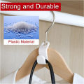 6/12/2450 Pcs Mini Clothes Hanger Connector Hooks Cascading Plastic Wardrobe Organizer Holder Space Saving Closet Connector Rack. 