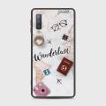 Samsung A7 2018 Cover - SkinLee HQ Infinity Glass Case (Soft) - World Journey - SKINLEE-631-1-570-220. 