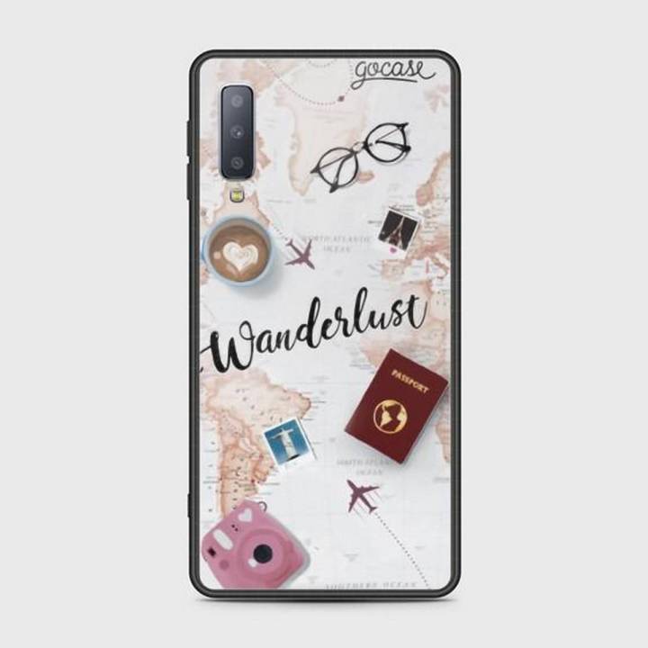 Samsung A7 2018 Cover - SkinLee HQ Infinity Glass Case (Soft) - World Journey - SKINLEE-631-1-570-220