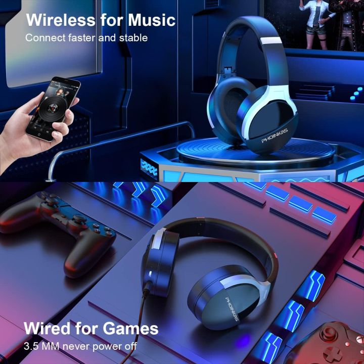 PHOINIKAS%20Q7%20Bluetooth%20Gaming%20Headset%20For%20Laptop%20and%20%20PC,%20Wired%20PS5,%20,%20Wireless%20Gaming%20Headset%20with%20Stereo%20Sound,%20,PS4,%20Xbox%20One,%20with%20Detachable%20Noise%20Canceling%20Mic,%20With%206%20Months%20Warranty%20-%20Image%203