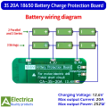 3S 20A BMS 11.1V to 12.6V 18650 Li-ion Lithium Battery BMS Protection board With Balance Function 3s 20a bms by Electrica. 