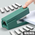 Deli Office Supplies Stapler Thickened Large Size Stapler Mini Small Sized Book Stapler Medium Student Multi-Functional Stapler Thick Book Booking Bookbinding Machine Manual Student Book Booking Machine Good-looking. 