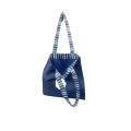 Canvas tote bag for multipurpose in dark blue color. 