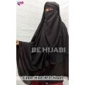 Zipper Hijab With Naqab Black - Be Hijabi. 