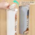 Trash Can Wall-Mounted Removable Plastic Garbage Bag Storage Box Punch-Free Kitchen Debris Sorting Plastic Bag Storage Box. 
