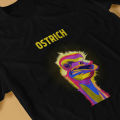Men's ostrich T shirts bird pure cotton clothing novelty short sleeve crew neck tees graphic T-shirt. 