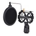 Microphone Holder With Pop Filter. 