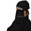 Hijab Cap Attach with Saudi Niqab 10x12  2in1 Ready To Wear Bidoonessma Arabic Niqab Elegant Decent Stylish  New Collection Ready to Wear Saudi Arabic Style Branded Label Niqab Arabic Saudi Cap Niqab Imported High Quality Fabric Breathable. 
