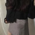 【ALLGOOD】 Korean Fashion Hong Kong Wind Chic Harajuku Style Autumn Dress Short Open Umbilical Head Thickened Long-Sleeved Wardrobe Top Female Han. 