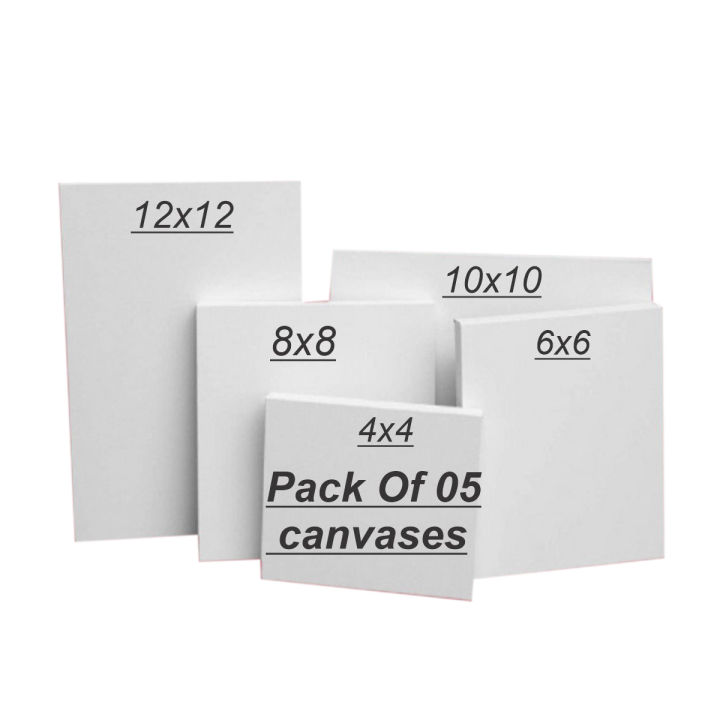 High quality primed Canvas set
