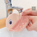 Fish Shape Cute Soap Plastic Dish Adhesive Waterproof Wall Mounted Bar Soap Dish Holder Organizer Rack Hanging Bathroom Soap Tray | (random color).. 