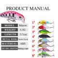 Lingerie Sets，5cm 5g Artificial Minnow Shrimp Lure Fishing Hard Fish Baits Spinning Wobbler Vinyl Top Water Carp. 