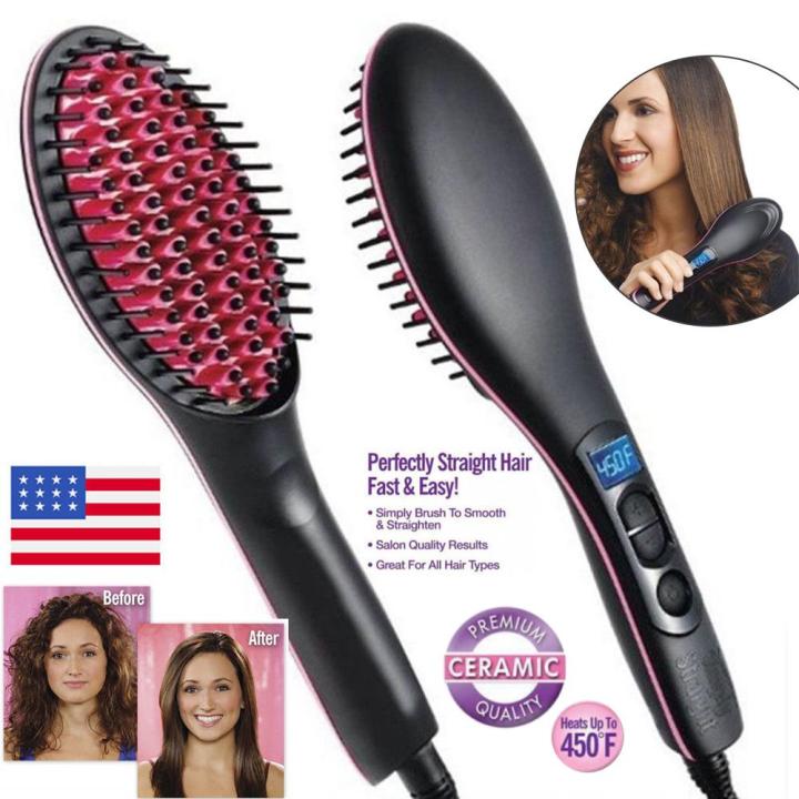 The Original Hair Straightening Ceramic Brush