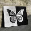 handmade butterfly acrylic painting on canvas for wall decore. 