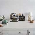 High Quality Moon Castle Advent Calendar Mirror Face Black Ramadan Calendar Ornaments Islamic DIY Eid Mubarak Decor Gifts. 