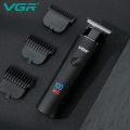 VGR V-937 Professional Corded & Cordless Hair Trimmer for Men with 500min Long Runtime | 2000mAh Lithium Battery with Led Display (Black). 