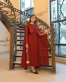 02 Pcs Shrug Lace Style 2-Pcs Silk Stiched Suit Stitched Long Silk Dress For Women Elegant Party Wear Cape Maxi 2-Piece Cape Dress In Town A long cape silk maxi. 