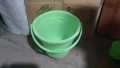 1 Piece SMALL Bucket Thick Pure Plastic 12 Liters Random Colors. 