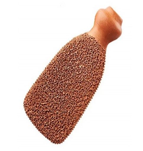 Pumice Stone, Clay stone, Jhanwa, Jhanwan2-Sided Premium Pumice Stone, Hand Made Foot Scrubber, Callus Remover for Feet, Foot File to Exfoliate Hard, Dry, Dead Skin on Heels & Feet, Clay Stone Foot Scrubber