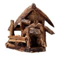 Aquarium Ceramic House Ornament Fish Tank Hiding Cave Shelter Landscape Decor. 