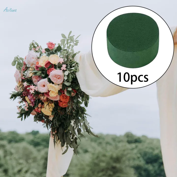 10x%20Round%20Floral%20Foam%20Blocks%20DIY%20Green%20Plant%20Foam%20for%20Wedding%20Birthday%20Decor%20-%20Image%204