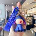 Cute Cartoon Disney Pooh Bear Piglet Eeyore Keychain Car Doll Bag Pendant Keyring Gift for Kids Friends Accessories Wholesale. 
