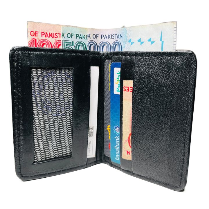 Mini Leather Wallet for Men and Boys | Slim and smart card holder wallet, Men wallet Black& Brown