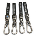 Premium Quality Stainless Steel Honda / Toyota  Logo Leather Strap Keychain Modern Looking | ideal Key-holder For Bike And Cars Gift Item Key Ring. 