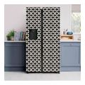 Fridge wrap Side by Side Peel and Stick Refrigerator Door stickers waterproof oil-proof decorative stickers freezer air conditioner fridge Removable Self-Adhesive Contact Paper for Furniture Home Wall Decor. 