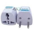 3 Pin to 2 Pin Adapter Universal Travel Adapter in 2 Pin, Euro Plug to Universal Adapter converter, 3 Pin to 2 Pin Round Switch Converter, Travel Adapter and Converter in White Color. 
