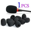 Black Foam Windscreen for Gooseneck Condenser podium microphone Windscreen Foam Cover for Microphone Pop Filter,. 
