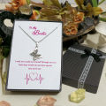 Special Gift Box for Best Friend Butterfly Necklace for Girls Women's Friendship Jewelry. 