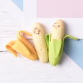 2PCS/set Cute Banana Eraser Office School Eraser School Gift Stationery Supplies. 